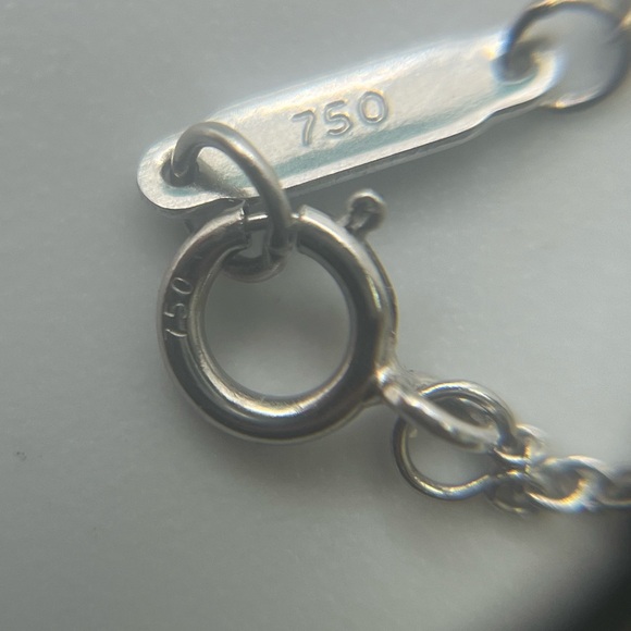 Tiffany & Co. 18K White Gold .8ctw Diamonds Chain Necklace - Picture 5 of 10